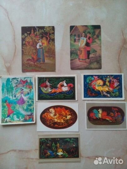 Календарики ссср. Исскуство