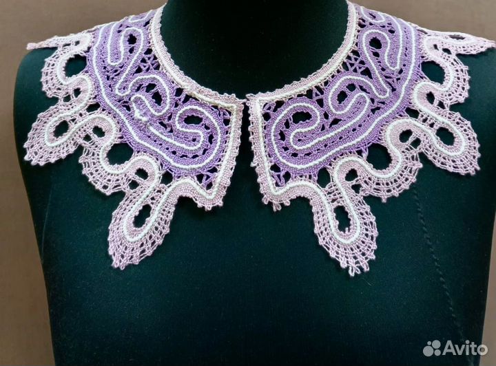 Воротник аксессуар вологодское коужево