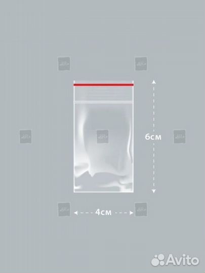 Пакеты Zip lock 4х6 см 100 шт\упак грипперы