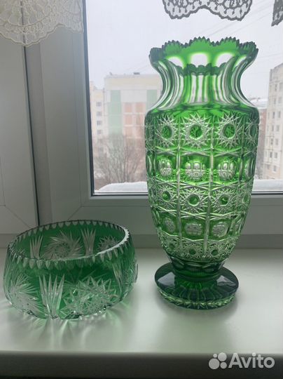 Хрустальная ваза Чехия и Германия