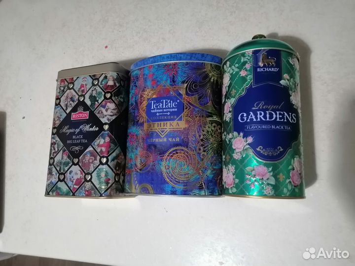 Жестяные банки для чая