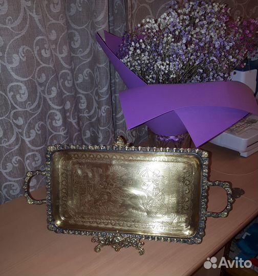 Поднос, латунь, Египет