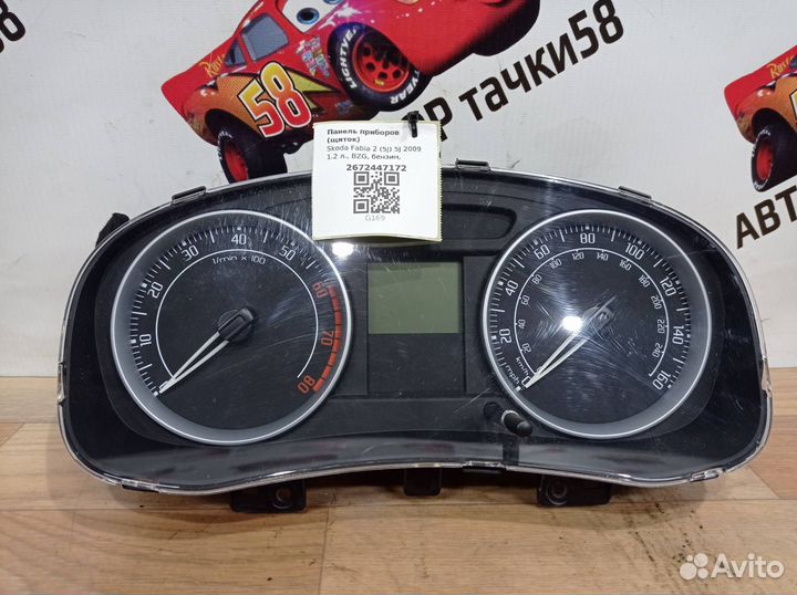 Панель приборов (щиток) Skoda Fabia 2 (5J) 5J 2009