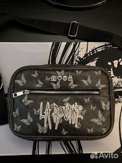 Сумка — La Routine B2 Grey BW butterfly