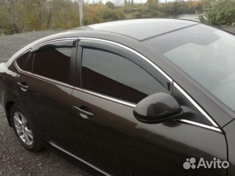 Дефлекторы окон с хром молдингом