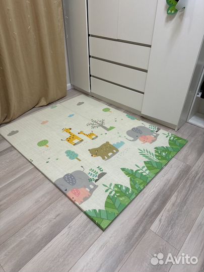 Детский коврик для ползания складной
