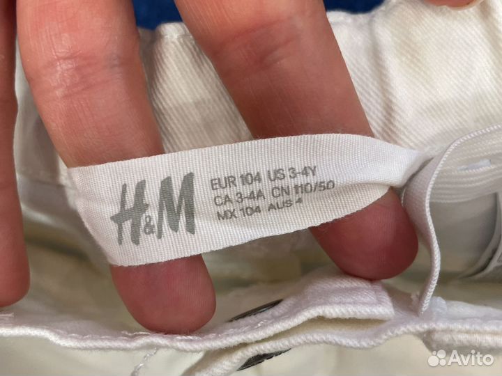 Джинсы новые летние для девочки H&M