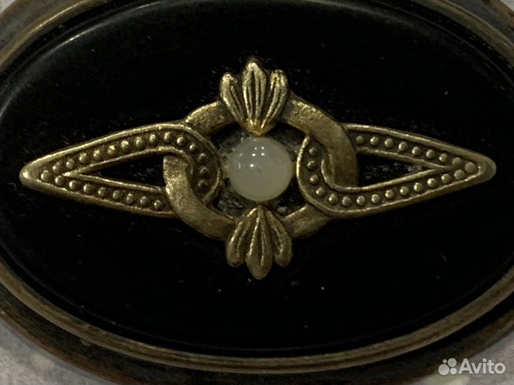 Серебряная брошь СССР 875 проба