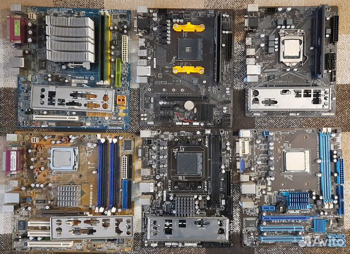 Материнские платы с дефектами LGA1200/1155/775 AM4