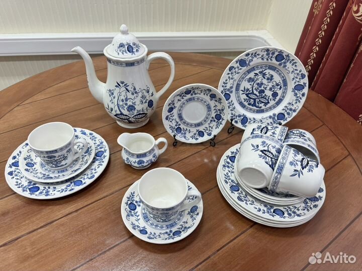 Чайный сервиз синий лук англия