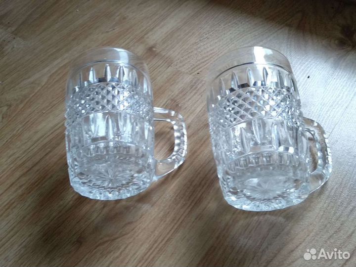 Пивные кружки Чешский хрусталь времён СССР Богемия