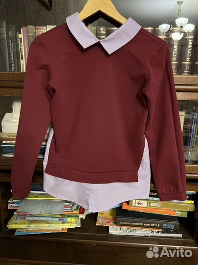 Школьная форма для девочки бордовая 146