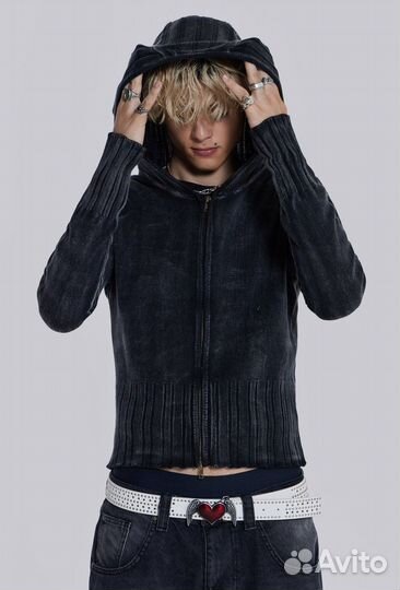 Кофта Jaded London Relic Knit Hoodie