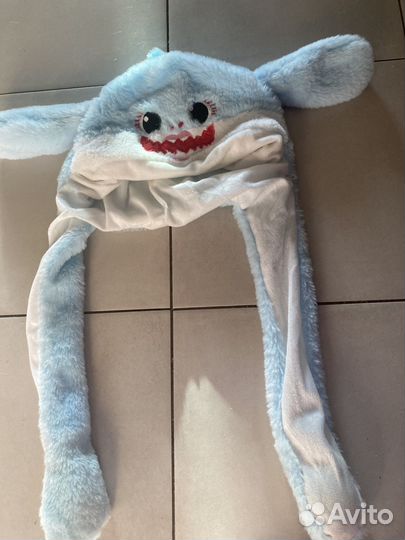 Шапка с ушами зайца