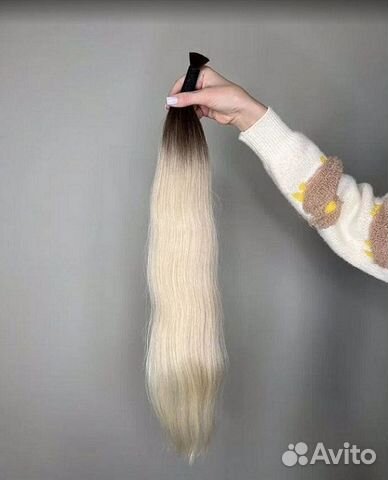 Волосы для наращивания русые 58 см премиум объявление продам