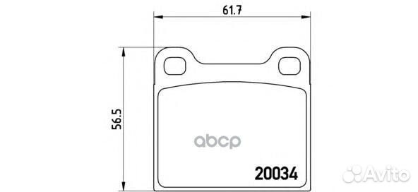 Колодки тормозные P59001 Brembo