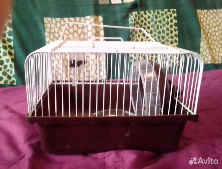 Клетка для грызунов (хомячка) укомплектованная