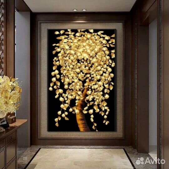 Картина Маслом на холсте Дерево