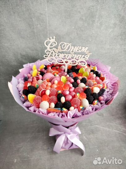 Букет из мармелада, букет из зефира, детский