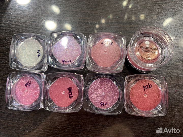 Тени для век пигмениы блестки