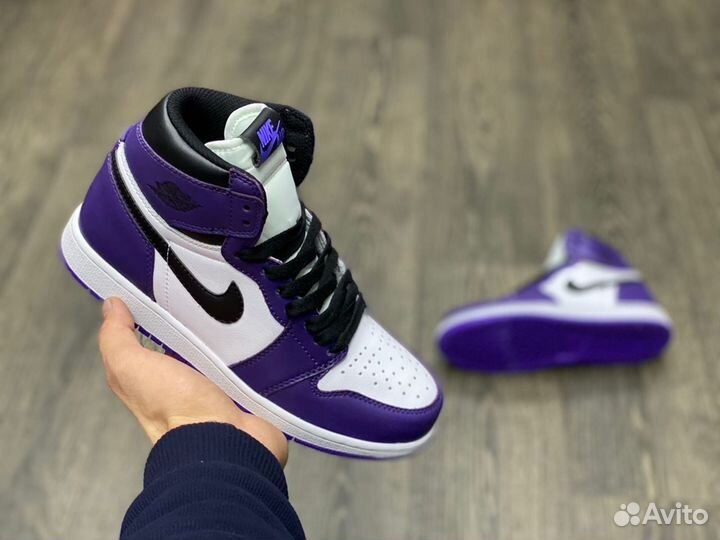 Кроссовки Air Jordan 1 Court Purple (36-45)