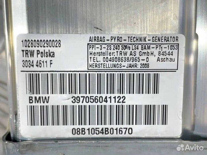 Подушка безопасности пассажира Bmw X3 E83 N47D20A