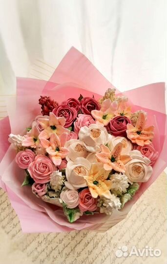 Цветы из зефира, зефирные букеты