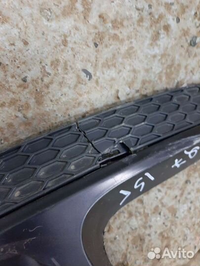 Audi q7 юбка заднего бампера