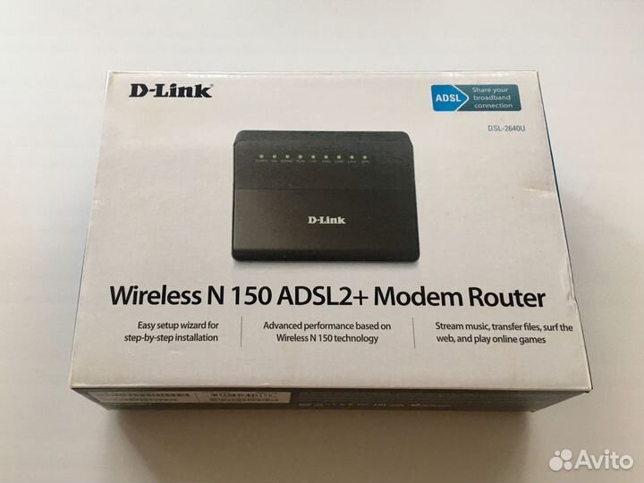 Модем роутер d-link dsl-2640u