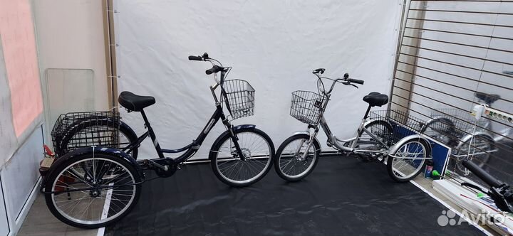 Трёхколёсный складной велосипед для взрослых 24