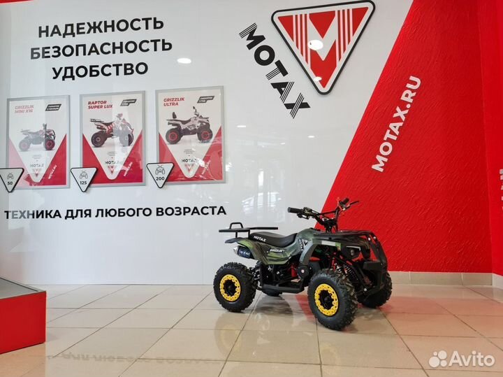 Детский квадроцикл Mini Grizlik X16 (PS, BW) motax