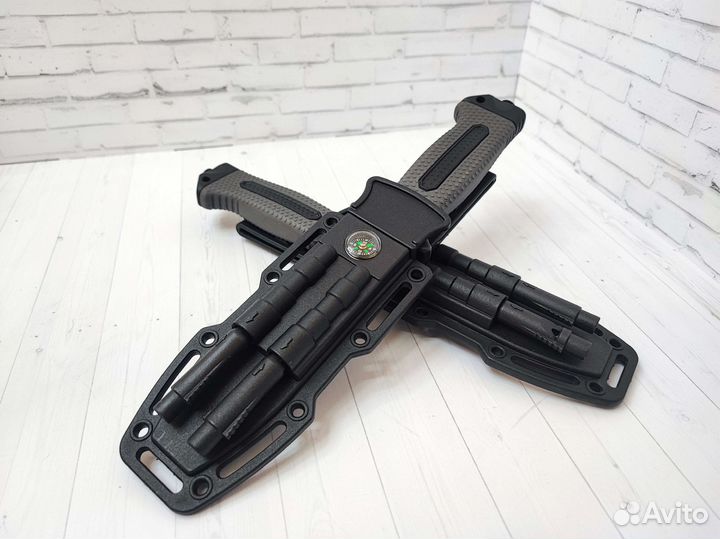 Нож для выживания, 4в1, новый