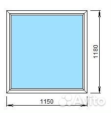 Окна пвх 1150*1180 Чб Рассрочка и Кредит