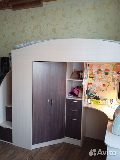 Детская кровать угловая