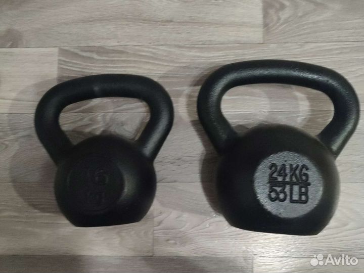 Гири по 8, 16, 24, 32кг