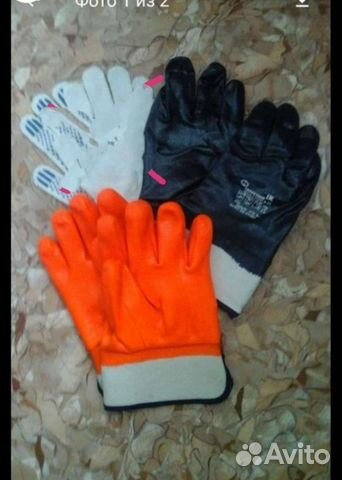 Перчатки мужские двойной трикотаж. Толстые