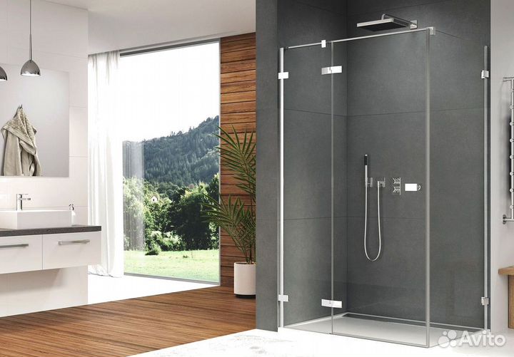 Душевая стеклянная перегородка