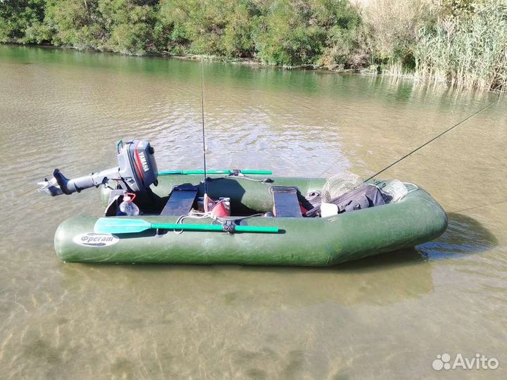 Лодочный мотор Yamaha 3 и лодка пвх Фрегат