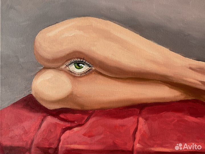 Картина сюрреализм авторская масло 70х40