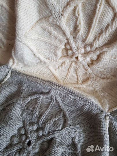 Плед ручной вязки в стиле IKEA