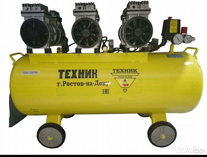Компрессор безмасляный Техник сб-100/720л/мин