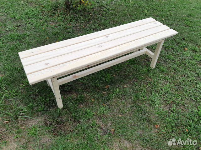 Лавка деревянная садовая