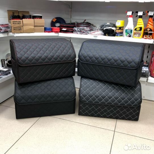 Органайзер Premium эко-кожа в багажник автомобиля