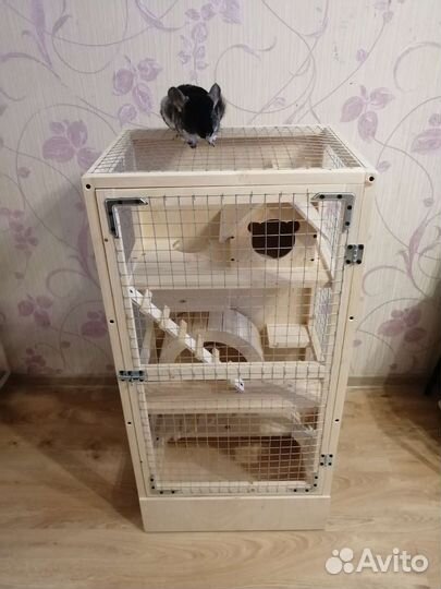Клетка большая для шиншилл белок дегу др грызунов