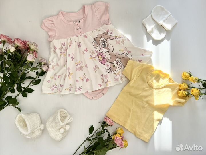 Детские вещи пакетом на девочку 56-62