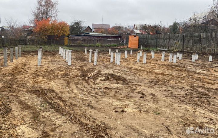 Железобетонные сваи под ключ установка