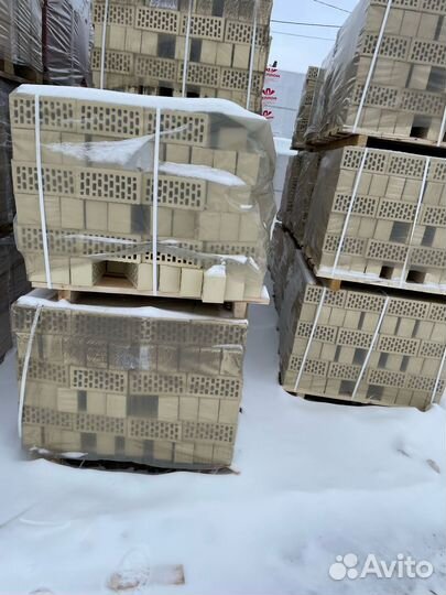 Кирпич облицовочный Слоновая кость 1нф гладкий