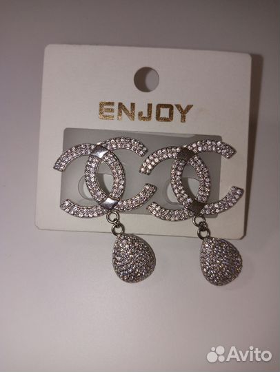 Серьги серебро