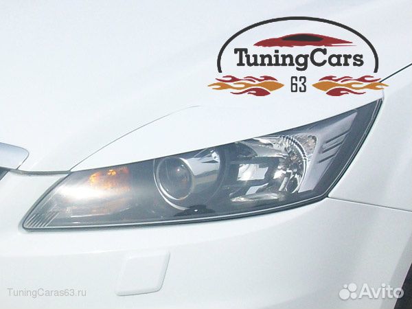 Реснички на фары FF2 2008- var№2 широкие