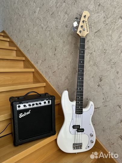 Бас-гитара rockdale Stars PB + бас комбик